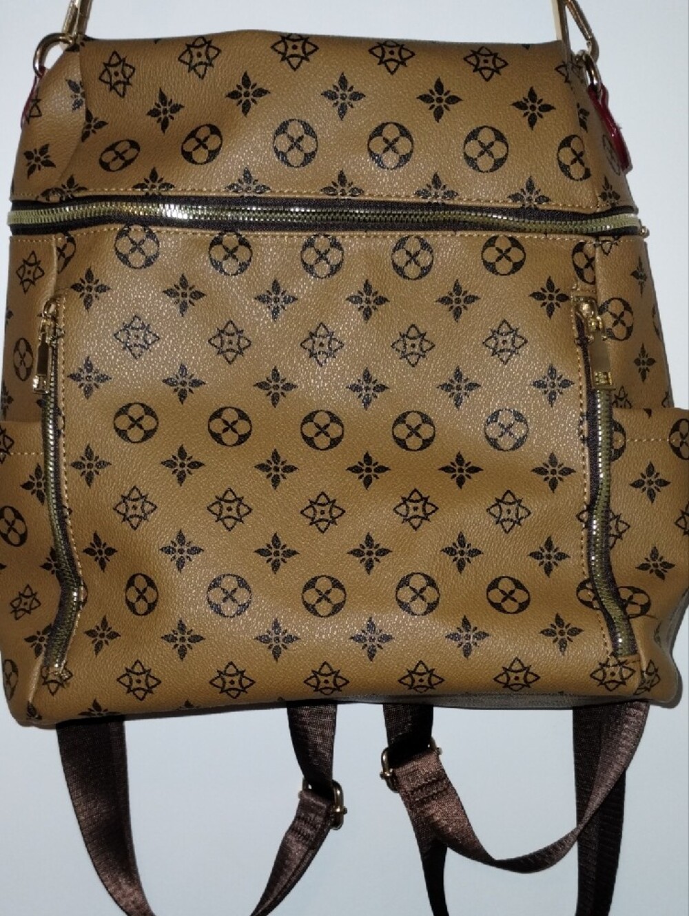 Logo-Print Shoulder/Backpack with Pouch - Picture 10 of 16